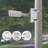 WiTi Universal Vertical Pole Mount for Security Camera, Solid Metal Bracket with Loops, Suitable for CCTV Cameras(Small Size)...