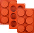 Palksky (3 Pcs) Round Cylinder Candy Mold/Chocolate Cover Cookie Mold for Sandwich Cookies Muffin Cupcake Brownie Cake Pudding Jello(Random Color)...