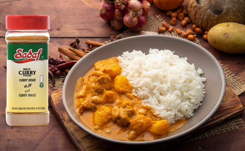 Sadaf Curry Powder Mild -Curry powder seasoning spice medium | Kosher-10 oz Bottle with Shaker Top...