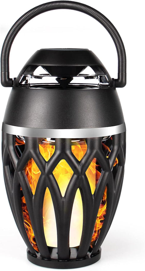 Vanten Outdoor Bluetooth Speakers, Bluetooth 5.0 Led Flame Speaker, IPX5 Waterproof Flame Torch Atmosphere Speaker, Patio Speakers Gifts for Men W...
