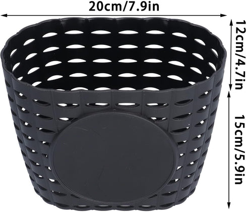 Bike Basket Front Kids, Bike Basket Bike Basket Front Scooter Basket Basket for Toddler Bike Bike Accessories for Kids Plastic Baskets Black...