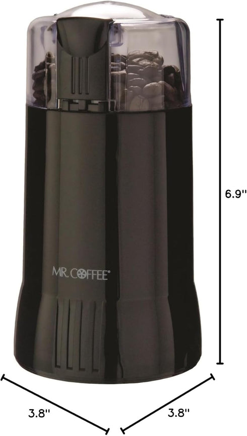 Mr. Coffee Electric Coffee Bean Grinder, Black...