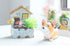 BESSEEK Corgi Flower Pot, Valentine's Day Gifts Cute Plant Pots Animal Planter Cartoon Dog Shaped Container for Home Garden Office Desktop Deco wi...