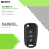 SCITOO Key Fob Shells Case 2010 2011 for Kia for Soul 2.0L 0 (1 PCS) 3 buttons...