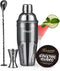 KITESSENSU Cocktail Shaker Set, Stainless Steel Martini Shaker Set with 24 Ounce Cocktail Mixer with Drink Shaker, Measuring Jigger, Bar Spoon & D...