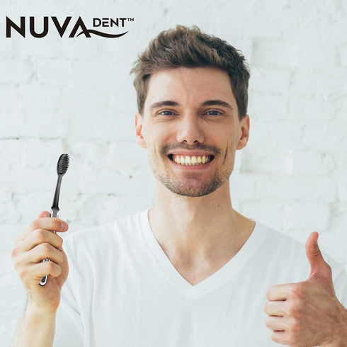 Charcoal Toothbrushes - Charcoal Toothbrush Soft, Activated Charcoal Toothbrush Super Soft, Toothbrush Charcoal, Teeth Whitening Charcoal Tooth Br...