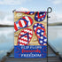 Artsy Woodsy Patriotic Flip Flops Fireworks And Freedom 12x18 Burlap Garden Flag, Patriotic Outdoor Decor, Independence Day, July 4th Decorations,...