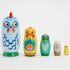 Bits and Pieces - "Hazel & Friends Nesting Chickens - Hand Painted Wooden Nesting Dolls - Matryoshka - Set of 5 Dolls from 5-1/2" Tall...