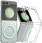 araree Nukin M Samsung Galaxy Z Flip 5 Case, Compatible with Magsafe Wireless Charger Transparent Slim Cover Scratchproof Hard PC Phone Case Desig...