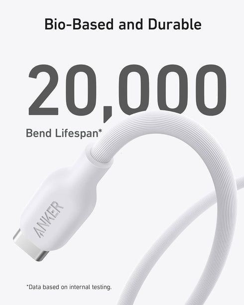 Anker 543 USB C to USB C Cable (140W 6ft), USB 2.0 Bio-Based Charging Cable for MacBook Pro 2020, iPad Pro 2020, iPad Air 4, Samsung Galaxy Samsun...