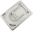 1Pc Bead Tray Necklace Design Board 32x24cm Gray Flocked Bead Design Board for Jewellery Making...