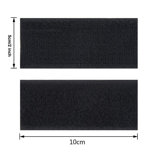 2 x 4 Inch Hook Loop Strips with Adhesive Square Hook and Loop Tape Heavy Duty Strips Sticky Back Fastener 12 Sets for Holds Picture Frame and Too...