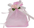 50pcs Sheer Organza Favor Bags for Wedding 3.8x4.8'' Gift Bags Samples Display Drawstring Rose Pouches (Pink)...