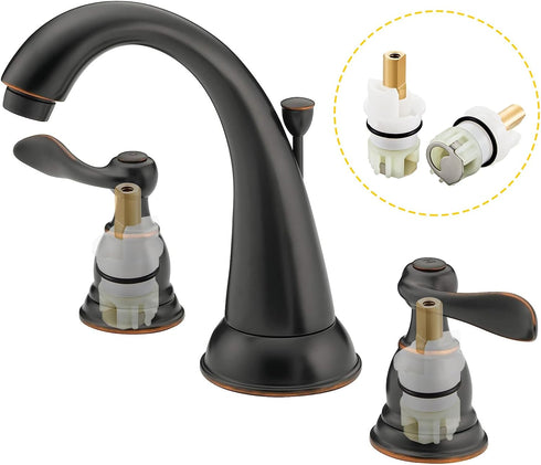 RP25513 faucet stem assembly, Replacement Kit for Delta two handle faucet repair kit, Includes RP4993 Seats and Springs, 2 Pack...