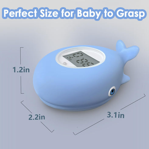 Baby Bath Tub Thermometer for Infant, Bathtub Water Temperature Room Thermometer, Safety Floating Bathing Toy, Newborn Essentials, Gifts for Moms ...