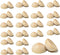 50 PCS 30 mm Split Wood Balls, Small Natural Unfinished Half Round Wooden Beads for Kids Craft...