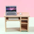 Dollhouse Miniature Laptop Computer and Office Table Doll House Simulation Notebook Accessories for Doll 1/6 1/12 Miniatures Kids Pretend Play...