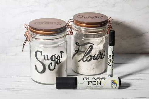 Glass Pen Window Marker: Liquid Chalk Pens for Glass, Whiteboard Markers with Washable Paint - Graduation, Car Windows, Mirror Pen, Storefront, We...
