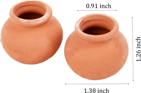 Miniature Tiny Clay Pots Pottery Planter Mini Flower Terra Cotta Pots for DIY Garden Plants and Office/Desktop/Windowsill Decoration,8 Pcs...