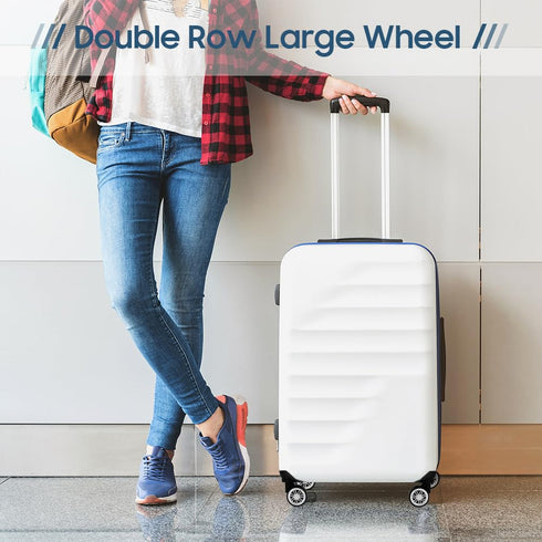 Suitcase Wheel Replacement, Mute Double Row Luggage Wheel Universal Outdoor Swivel Caster for Luggage Suitcase Trolley...