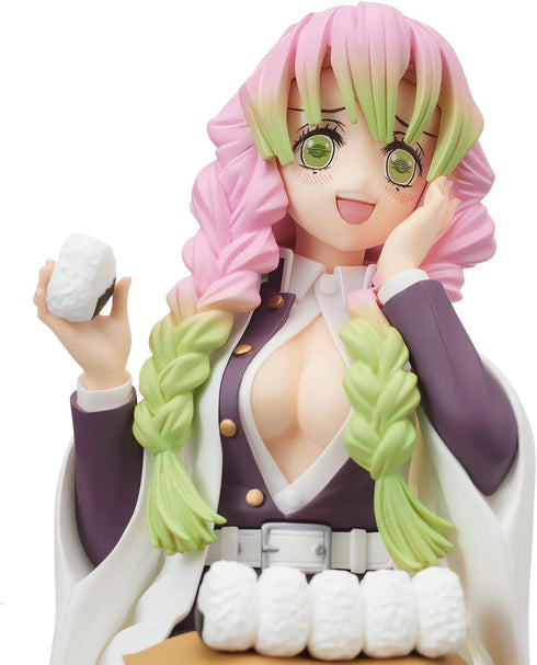 Mitsuri Kanroji Action Figure Ghost Slayer Figure Eat Rice Balls Series Action Figure Toys Collection Anime Sitting Pose Character Action Figure O...