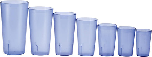 Winco Pebbled Tumblers, 16-Ounce, Blue...