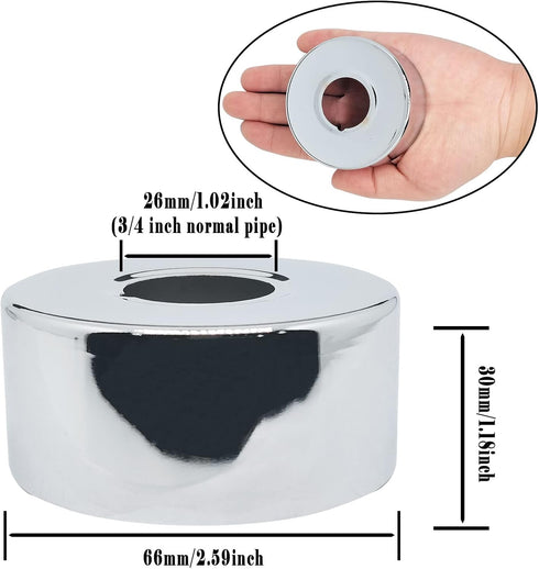 30mm High Stainless Steel Circular Plane Faucet Decorative Cover,Faucet Angle Adapter Escutcheons,Escutcheon Flange Plate Pipe Cover Suitable For ...