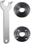 Podoy Grinder Flange Angle Wrench Spanner Metal Lock Nut for Compatible with Milwaukee Makita Bosch Black & Decker Ryobi 193465-4 4.5" 5" 5/8-11...