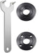 Podoy Grinder Flange Angle Wrench Spanner Metal Lock Nut for Compatible with Milwaukee Makita Bosch Black & Decker Ryobi 193465-4 4.5" 5" 5/8-11...