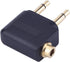 eBoot Airplane Airline Flight Adapters for Headphones (3 Pack, Golden Plated)...