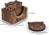 NIRMAN Wooden Crafted Coaster Set of 6 with Coasters Holder for Drink Bar Coaster Tea Coffee Mug Tabletop Barware Drink Handmade Dining Home Decor...