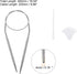 uxcell Circular Knitting Needles Kit, 16.54 Inches Length 4mm Dia Round Stainless Steel Sweater Needle for Handmade Projects DIY Knitting......