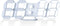 EDUP HOME 3D LED Digital Wall Clock/Desk Alarm Clock with Remote Control for Kitchen Bedroom Office, 9.7" LED Night Light Decor Clock Adjust Brigh...