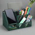 Green Desk Organizer Mesh Drawer Storage Accessories with 6 Compartments and Drawer, Desktop Caddy Storing Stationery Trinkets Cosmetics Jewelry E...