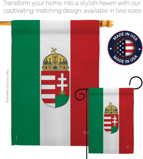 Breeze Decor Hungary Garden Flag Regional Nation International World Country Particular Area House Decoration Banner Small Yard Gift Double-Sided,...