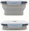 CARTINTS Collapsible Camping Bowl, Silicone Food Container with Lid, Space-Saving Camping Utensils for Kitchen and Outdoor, Microwave Safe 900ml...