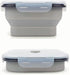 CARTINTS Collapsible Camping Bowl, Silicone Food Container with Lid, Space-Saving Camping Utensils for Kitchen and Outdoor, Microwave Safe 900ml...