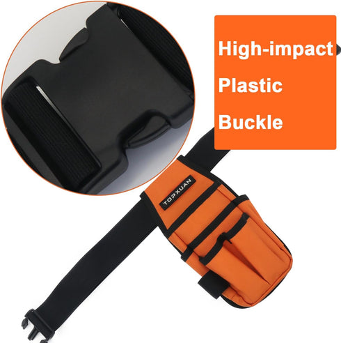 Organizer Tool Belt,Hand Tools Pouches, With Webbing Belt Multi-Purpose for Electrician,Carpenter,Construction,Orange...