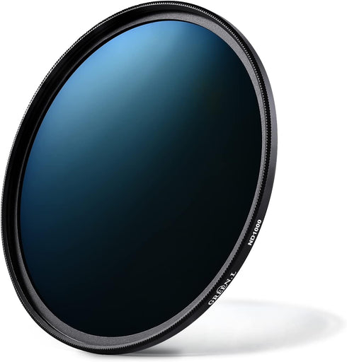 62mm ND1000 Filter, Slim 10-Stop Fixed Neutral Density ND Filter 62mm for Camera Lens...