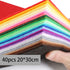 Felt Sheets, 40 Pcs 8 X 12 inches (20 X 30cm) 1mm Thick Soft Felt Fabric Sheet, DIY Craft Sewing Pre-Cut Quilt Squares, Premium Colorful Hard Fabr...