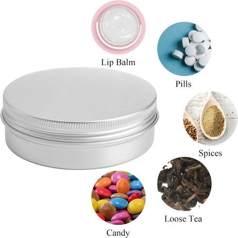 Tosnail 36 Pack 4 oz Aluminum Round Tins Empty Tins Candle Tins Spice Tins with Screw Top Lids...