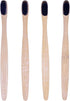 Natureverr Bamboo Toothbrushes 4 Pieces Bristle Toothbrush, Eco-Friendly Toothbrushes, Biodegradable Toothbrushes, Natural Wooden Toothbrush, Char...