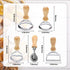 Ravioli Stamp Set (Set of 5), Ravioli Maker Cutter with Wooden Handle–for Ravioli, Pasta, Dumplings Lasagna, Pierogi, Leading Dough Cutter and Pre...