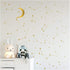 190 Gold Star Constellation Wall Decal Kids Bedroom Removable Decoration Outer Space Nursery Sticekrs Zodiac Astronomy Art Mural Decor ZB162 (Gold...