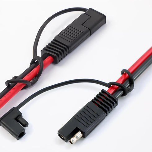 GSRECY 10AWG SAE to SAE Cable 2.95ft - Solar Panel Battery Extension for Automotive, RV, Motorcycle, Tractor...