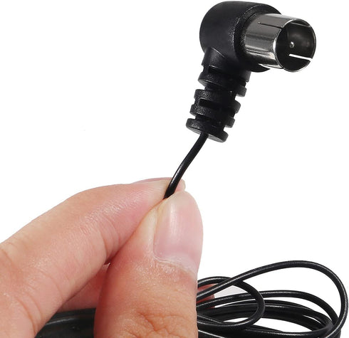 FM Antenna for Indoor Stereo Receiver 75 Ohm FM Radio Antenna with Adapter for FM Radio Bluetooth Stereo Receiver Music System Indoor Digital HD R...