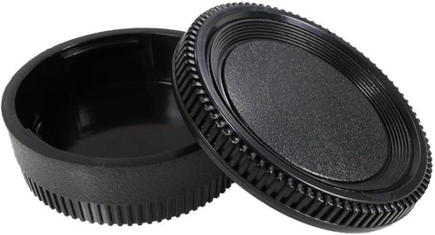 Camera Body Cap and Rear Lens Cover Compatible with Nikon D7500 D750 D3400 D3300 D3200 D5500 D5300 D5200 D5100 D5000 D7200 D7100 D7000 D610 D600 D...