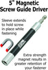 IVY Classic 44622 5" Magnetic Screw Guide Driver, 1/Card...