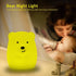 Bear Night Lights for Kids, Bedside lamp for Children, Baby Nursery Light - Break Resistant/Eye Caring/Adjustable Brightness Color/Time Setting/Gi...