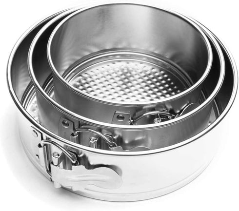 Fox Run Mini Springform Pan Set, Tin-Plated Steel, 3-Piece...